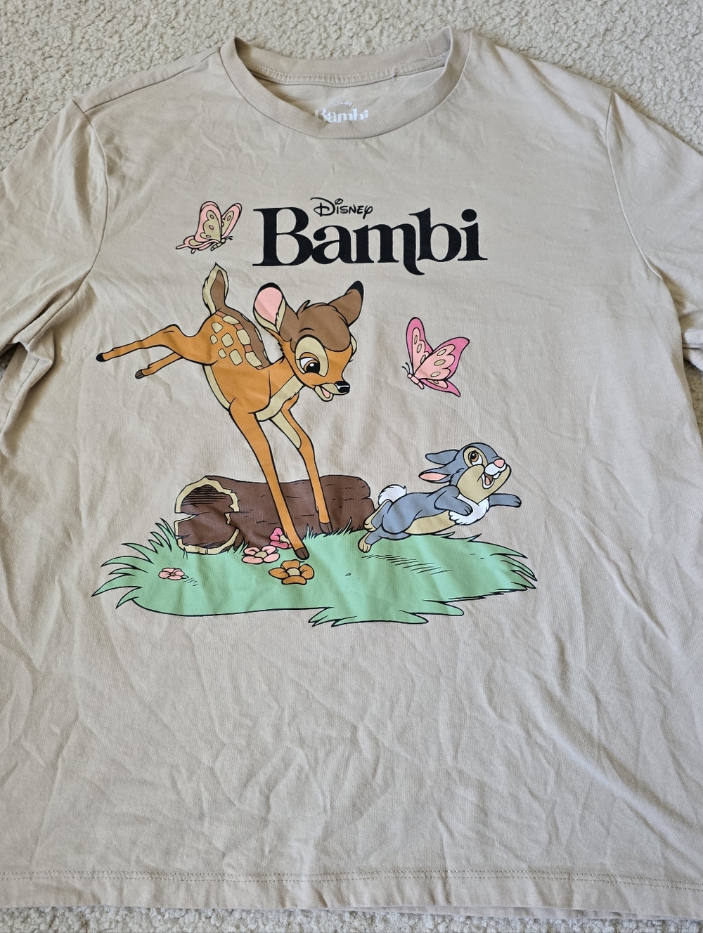Disney Bambi and Thumper Womens Tee Tshirt Size Small